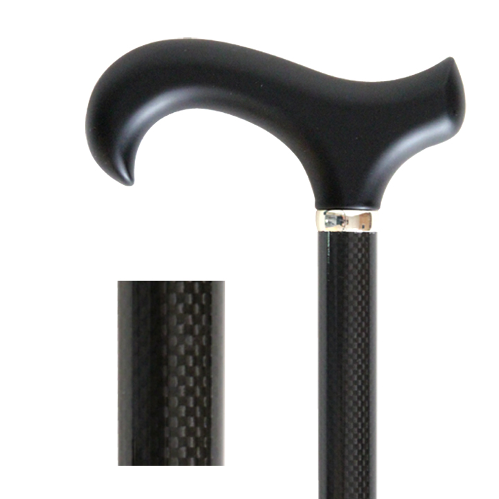 GC-006 Graphite Carbon Stick with Derby Black Wood Handle - Click Image to Close